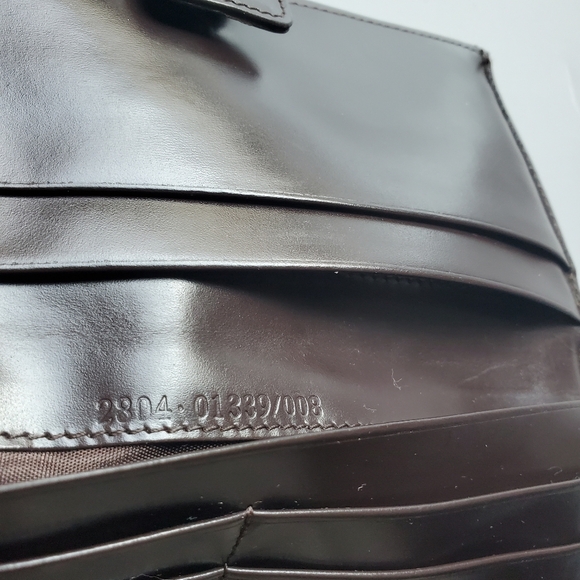 Fendi Zucca Canvas Long Bifold Leather Wallet Brown - Picture 3 of 13